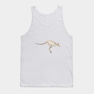 Leaping Kangaroo Watercolor Tank Top